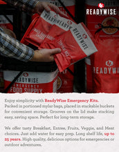 Load image into Gallery viewer, Wise Five Day Emergency Survival Kit Backpack For One Person-32 Servings Red