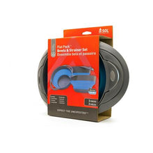 Load image into Gallery viewer, Flat Pack Bowls and Strainer Set