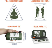 Load image into Gallery viewer, Life Tent Emergency Survival Shelter – 2 Person Emergency Tent